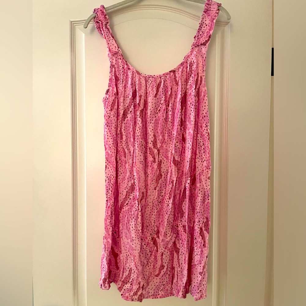 NWOT P.J. Salvage Miami Breeze Gauze Ruffle Strap Chemise Nightgown Medium